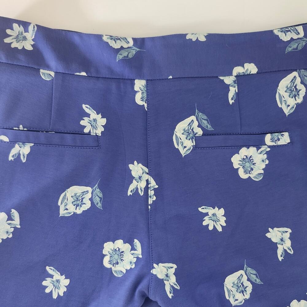 Betabrand Dress/Yoga Pants Blue with Flower Print Size Medium - Picture 6 of 10